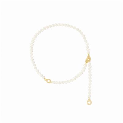 DINH VAN X ALEXANDRA GOLOVANOFF  4 MENOTTES R10 PEARL NECKLACE IN YELLOW GOLD 2950EUR 5TH WAY TO WEAR THE NECKLACE